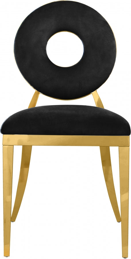Chaise de salle à manger Carrousel en velours