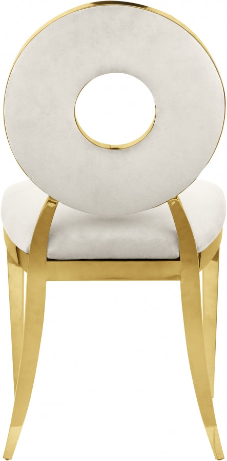 Chaise de salle à manger Carrousel en velours