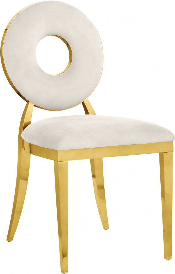 Chaise de salle à manger Carrousel en velours