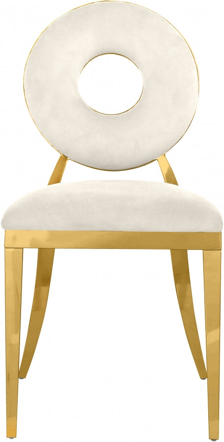 Chaise de salle à manger Carrousel en velours