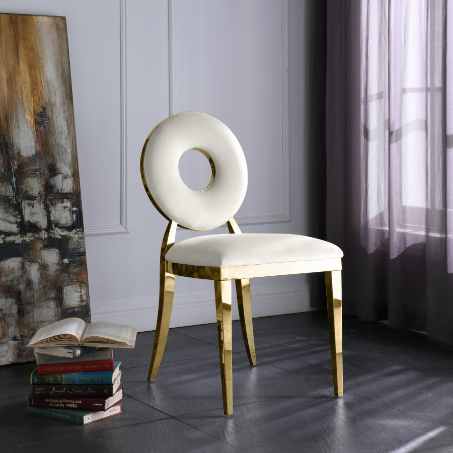 Chaise de salle à manger Carrousel en velours