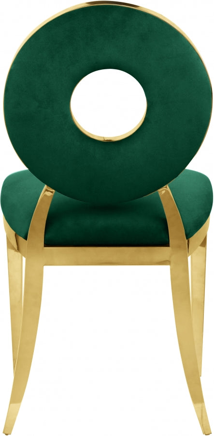 Chaise de salle à manger Carrousel en velours