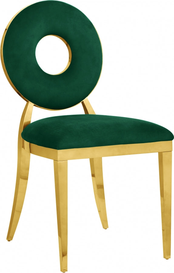 Chaise de salle à manger Carrousel en velours