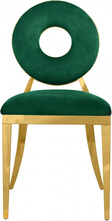Chaise de salle à manger Carrousel en velours