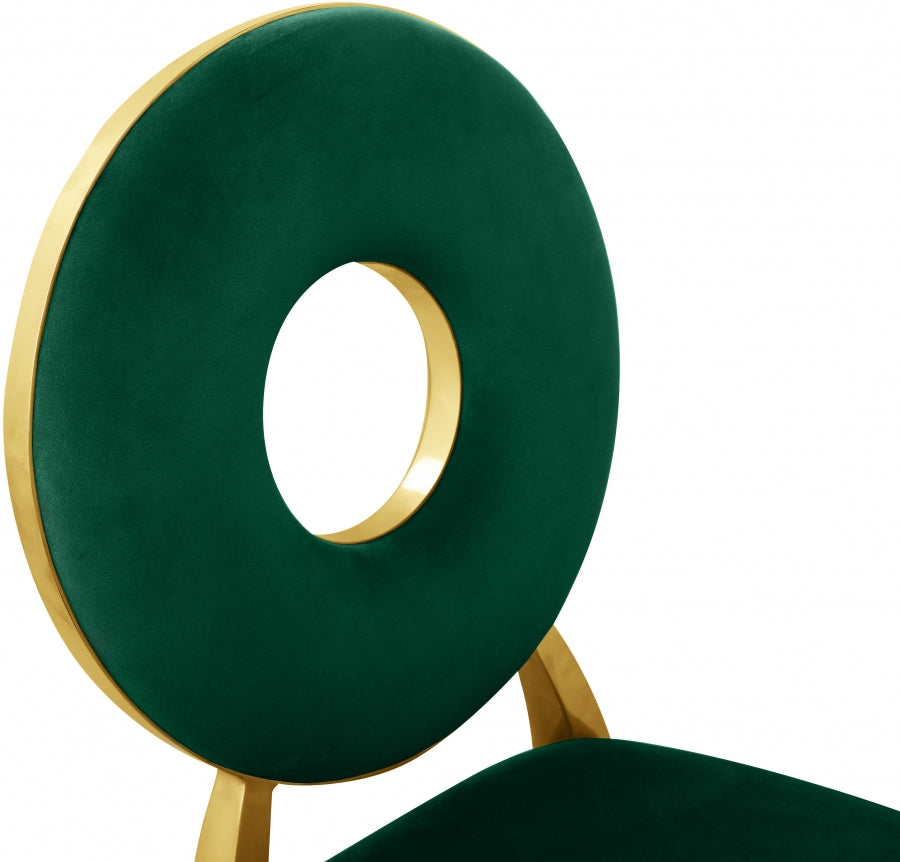 Chaise de salle à manger Carrousel en velours