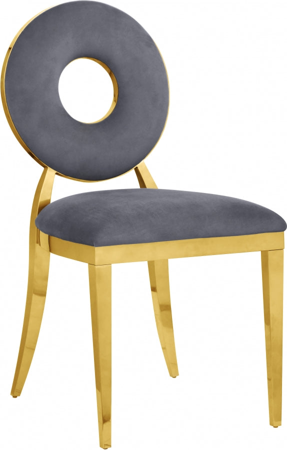 Chaise de salle à manger Carrousel en velours