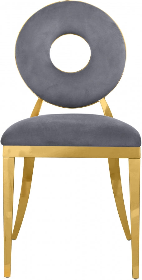 Chaise de salle à manger Carrousel en velours