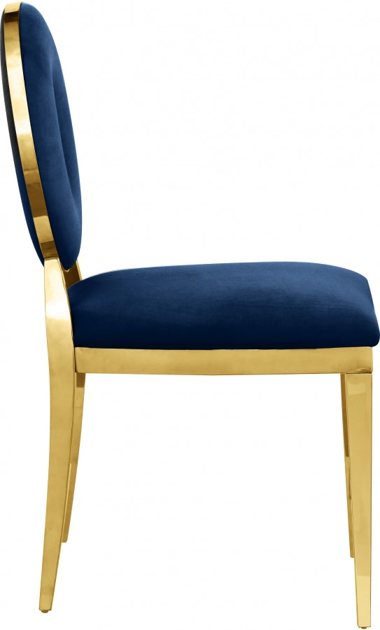 Chaise de salle à manger Carrousel en velours