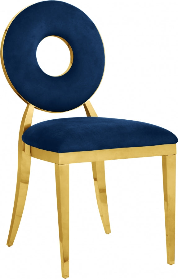 Chaise de salle à manger Carrousel en velours