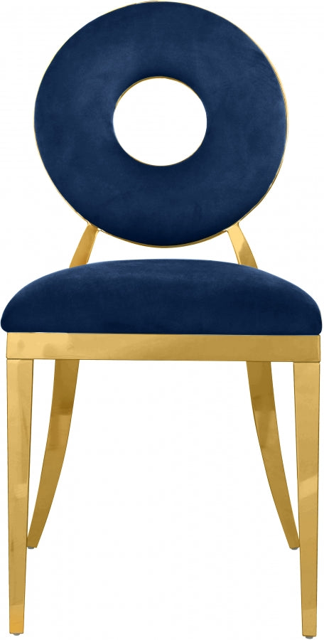 Chaise de salle à manger Carrousel en velours