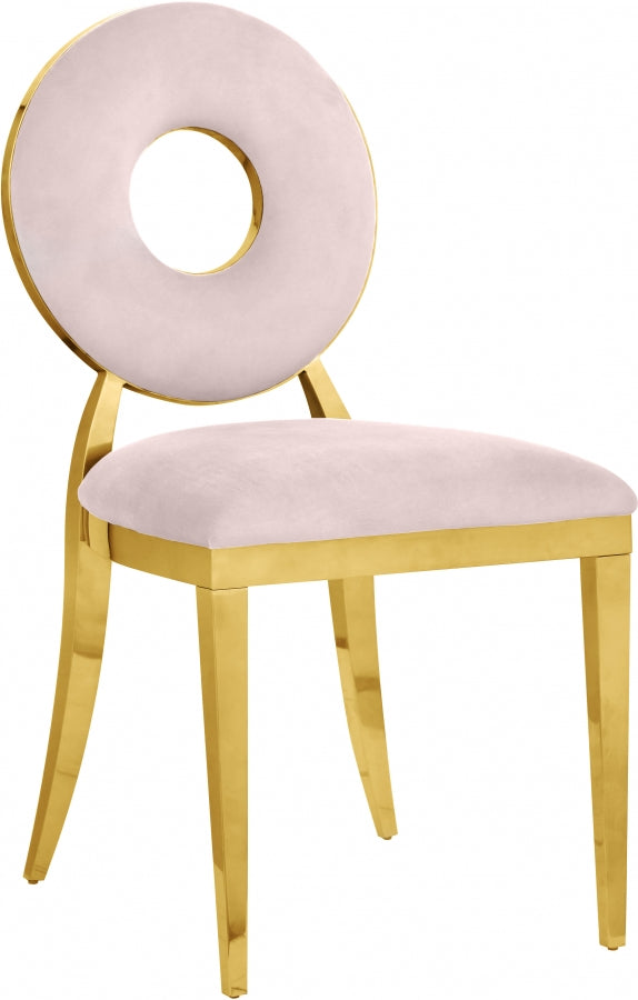 Chaise de salle à manger Carrousel en velours