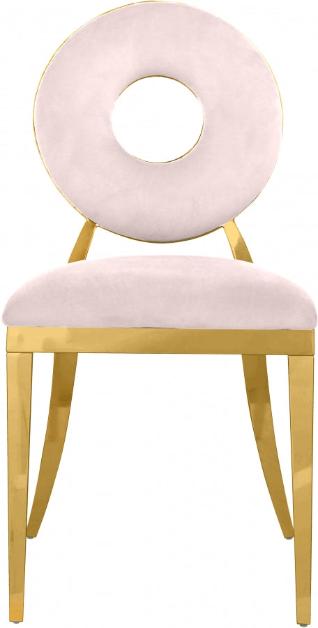 Chaise de salle à manger Carrousel en velours