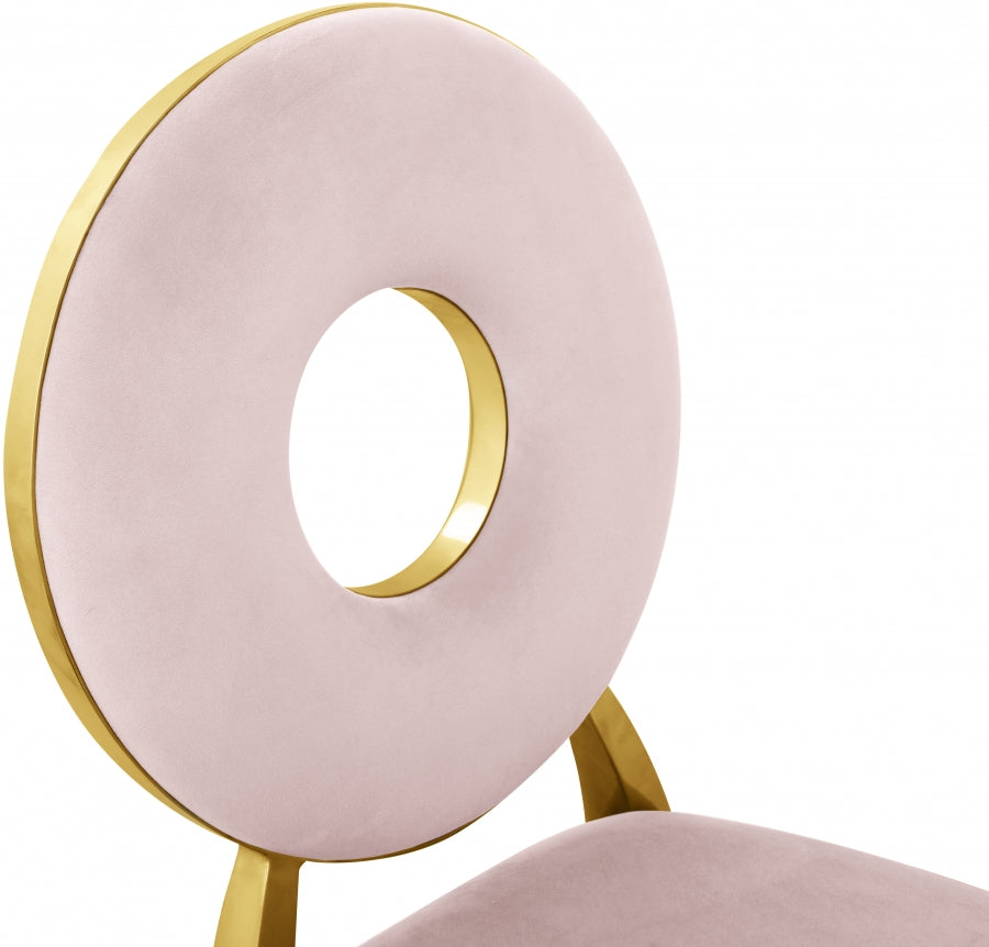 Chaise de salle à manger Carrousel en velours