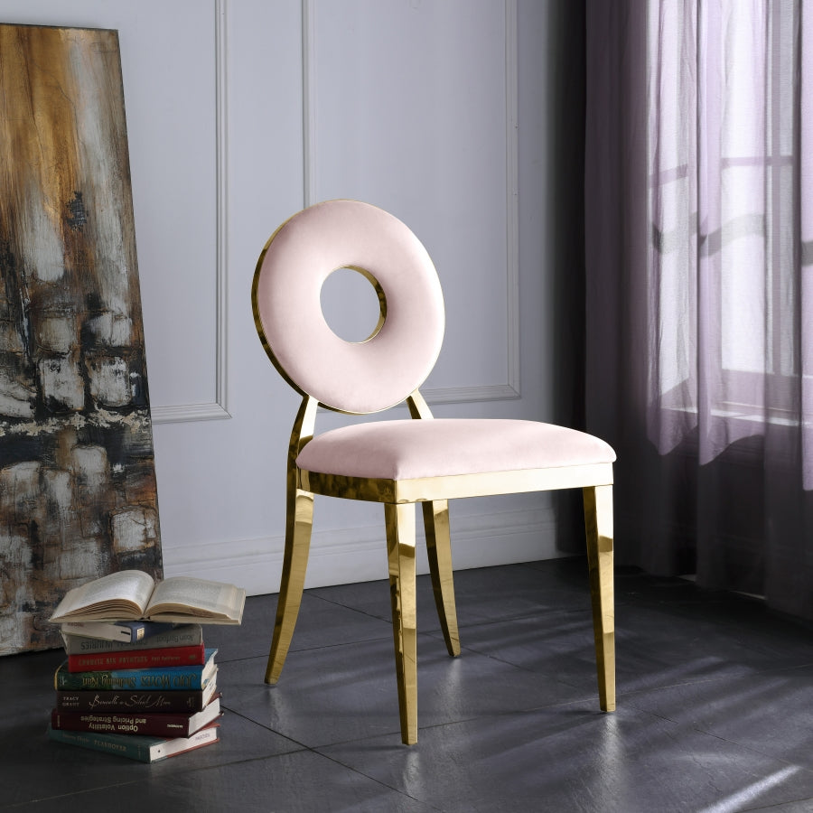 Chaise de salle à manger Carrousel en velours