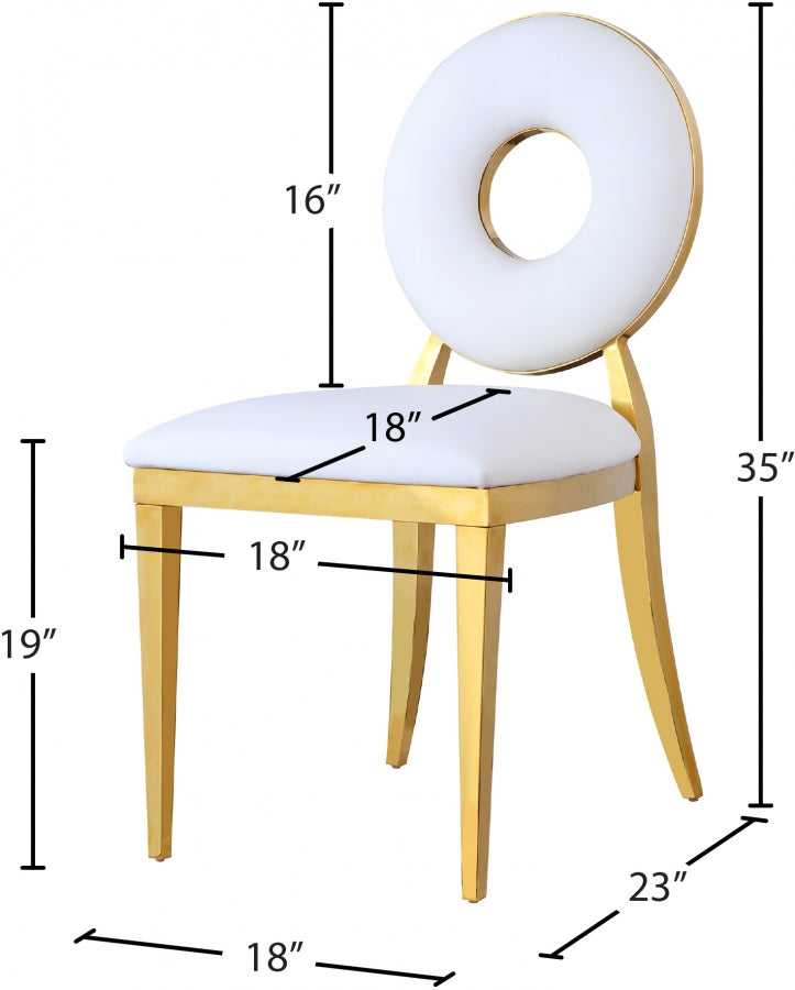 Chaise de salle à manger en similicuir Carousel