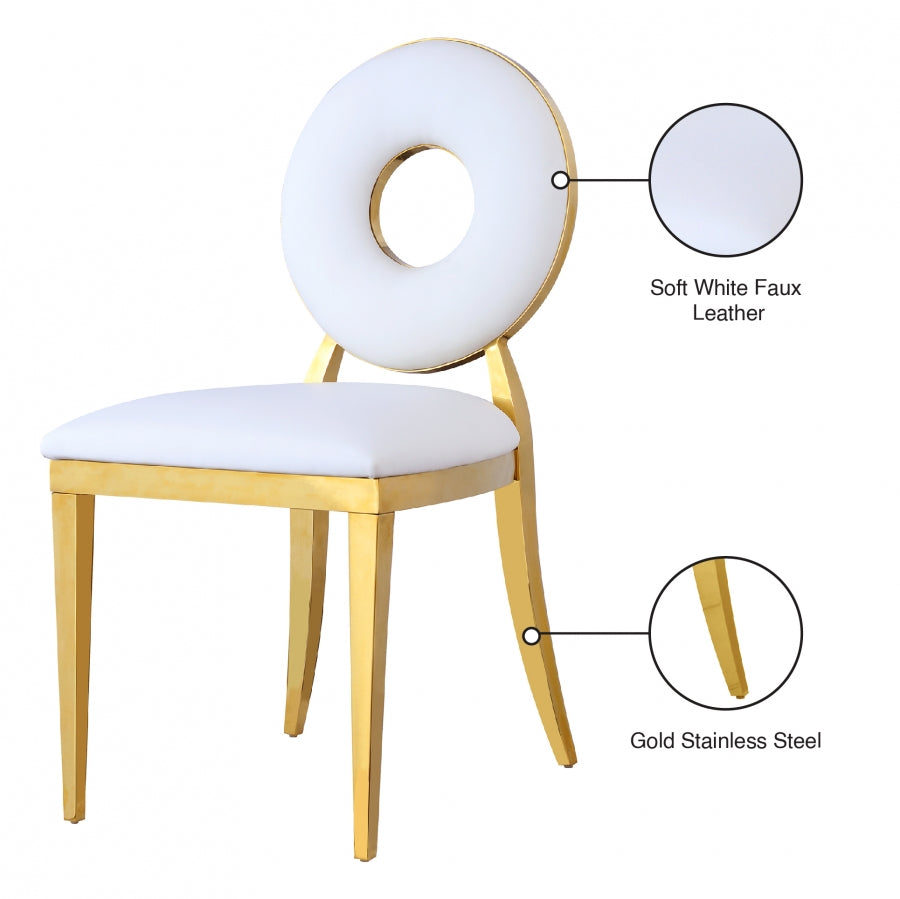 Chaise de salle à manger en similicuir Carousel