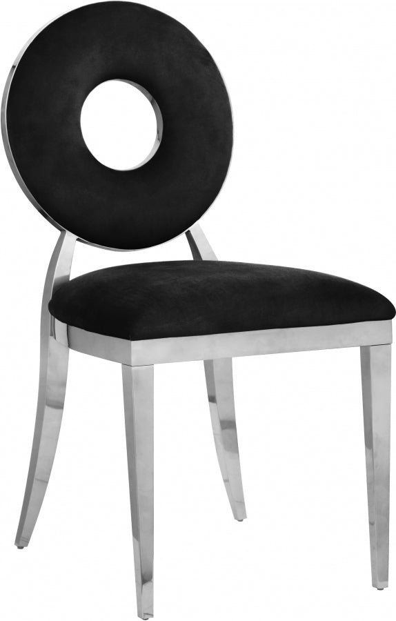 Chaise de salle à manger Carrousel en velours