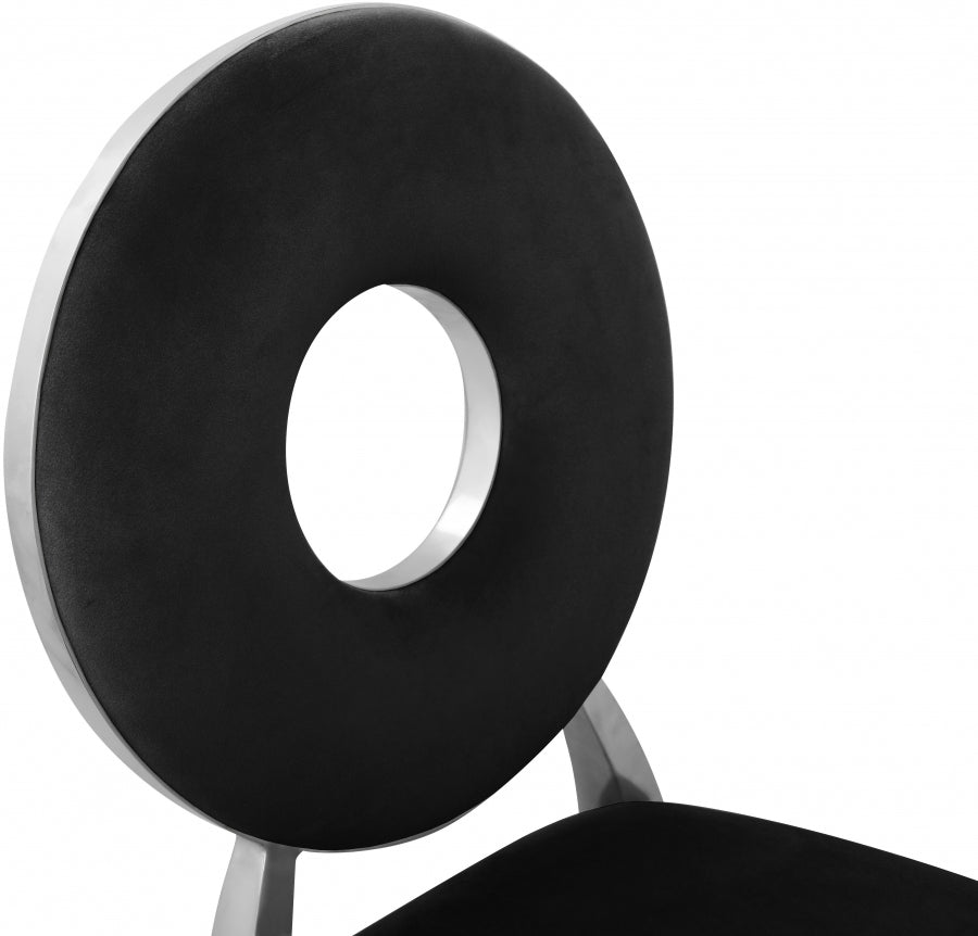 Chaise de salle à manger Carrousel en velours