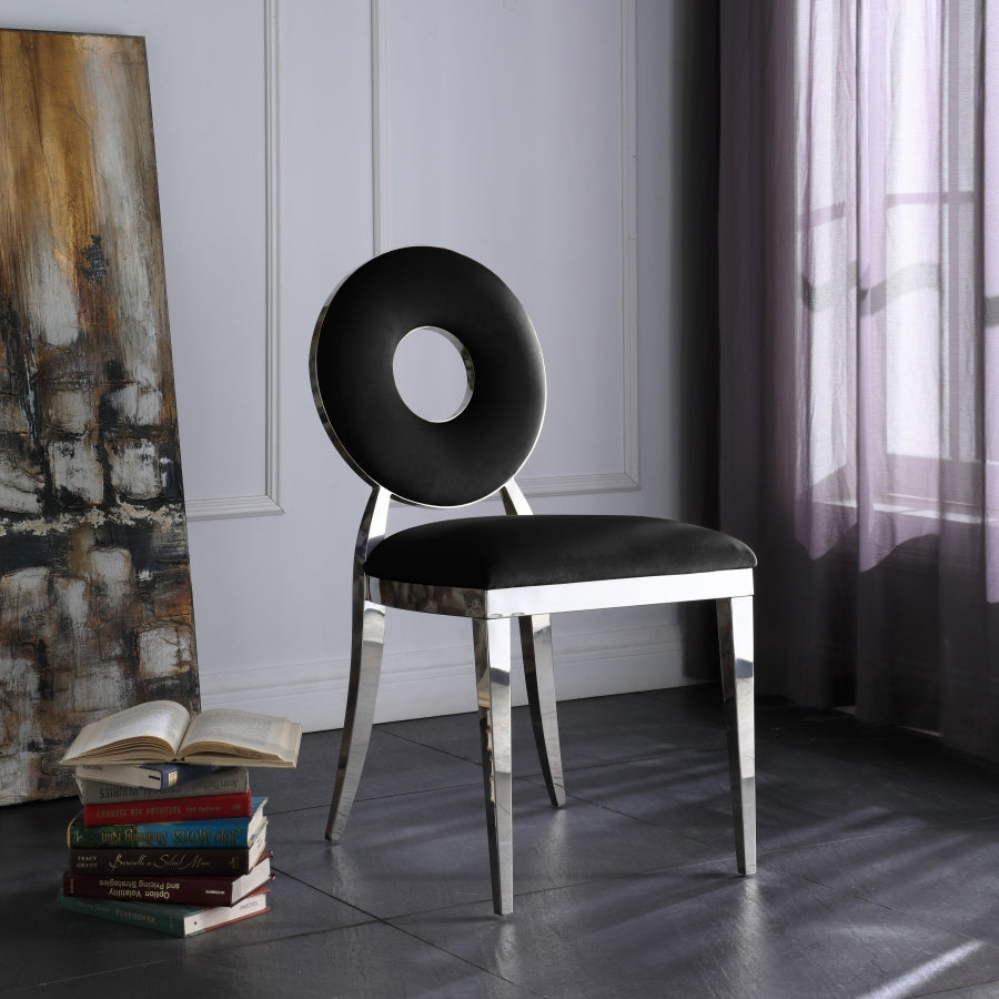 Chaise de salle à manger Carrousel en velours