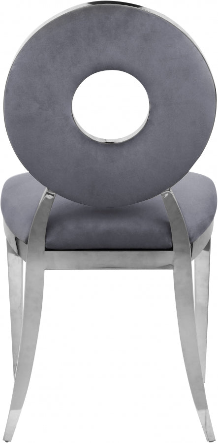 Chaise de salle à manger Carrousel en velours