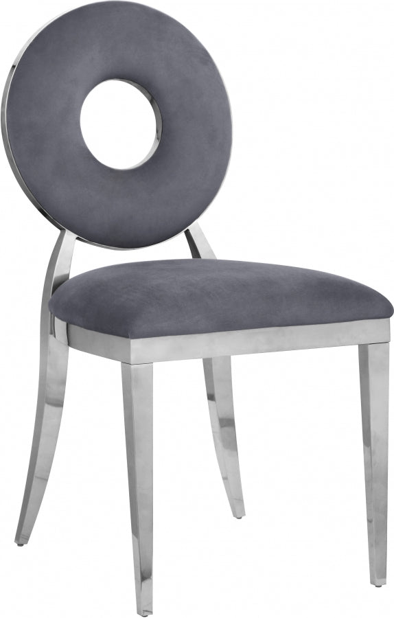 Chaise de salle à manger Carrousel en velours