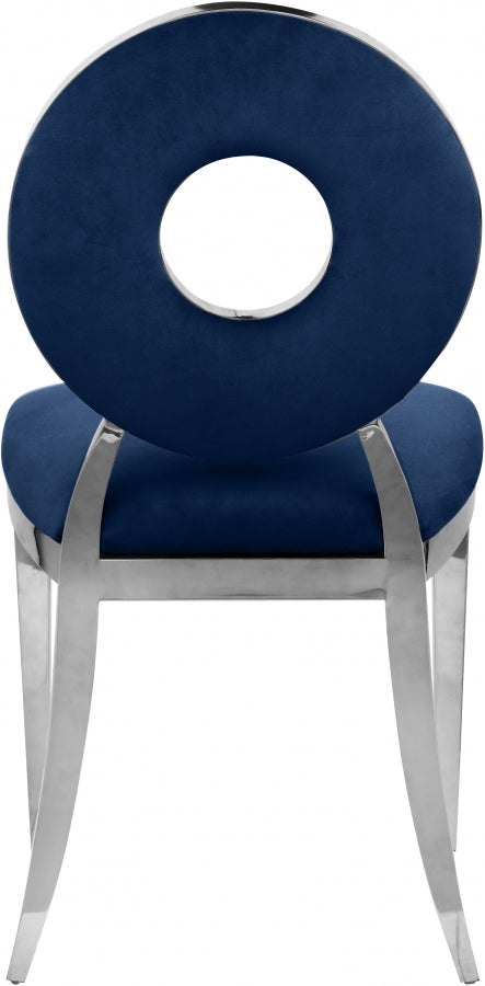 Chaise de salle à manger Carrousel en velours