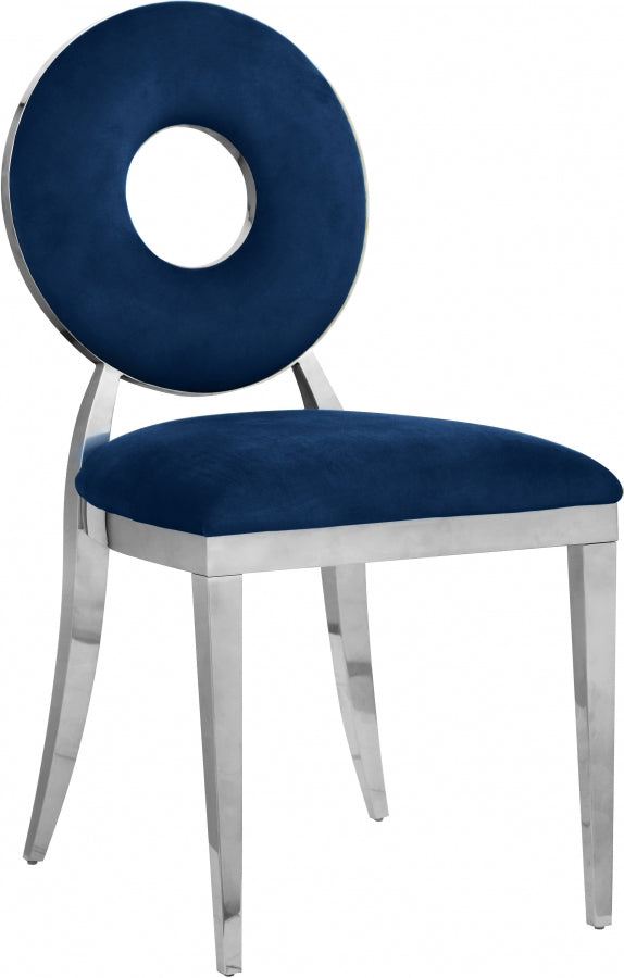 Chaise de salle à manger Carrousel en velours