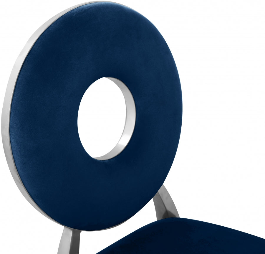 Chaise de salle à manger Carrousel en velours