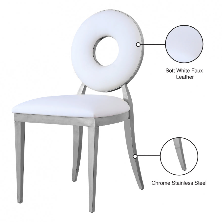 Chaise de salle à manger en similicuir Carousel