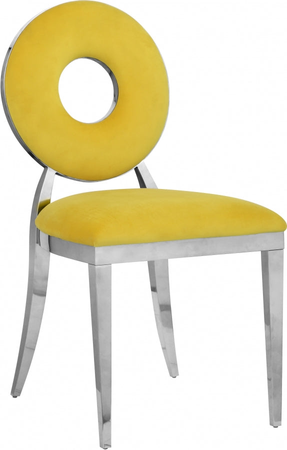 Chaise de salle à manger Carrousel en velours