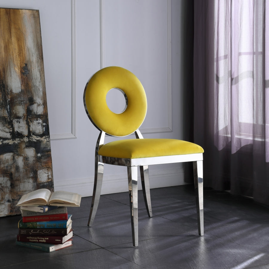 Chaise de salle à manger Carrousel en velours