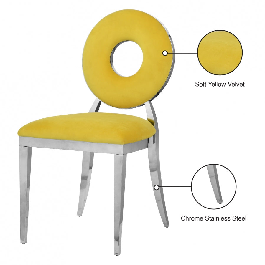 Chaise de salle à manger Carrousel en velours