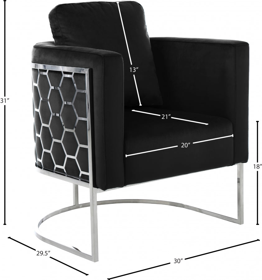 Chaise en velours Casa
