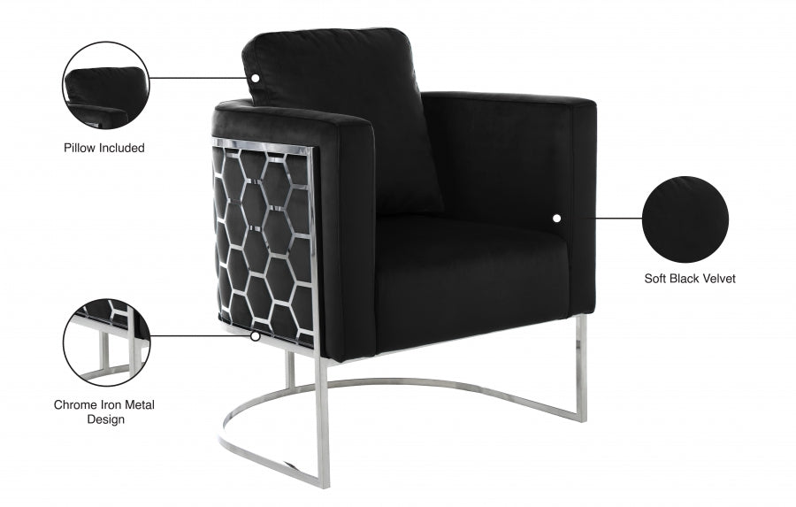 Chaise en velours Casa