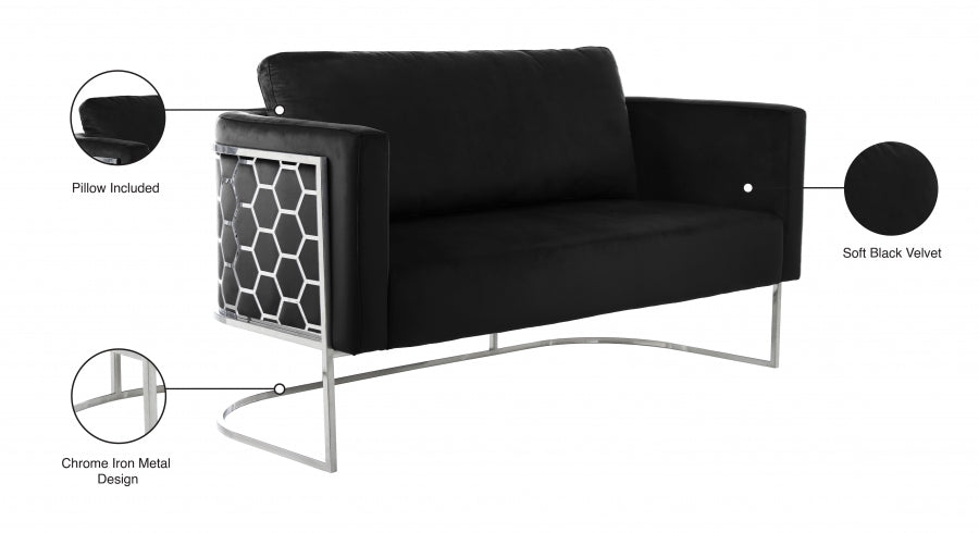 Causeuse en velours Casa