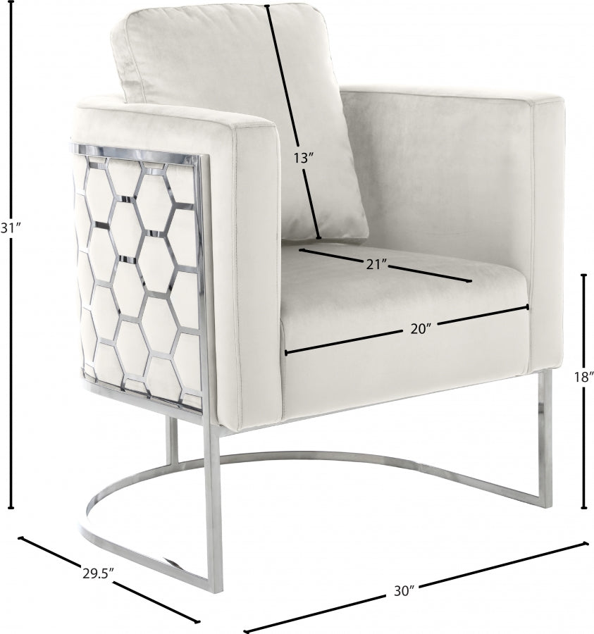 Chaise en velours Casa
