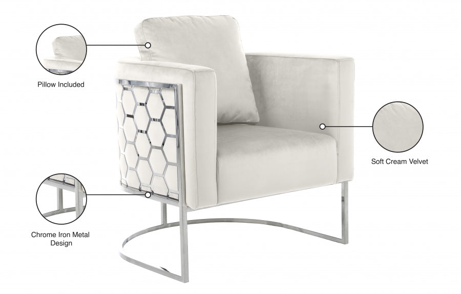 Chaise en velours Casa