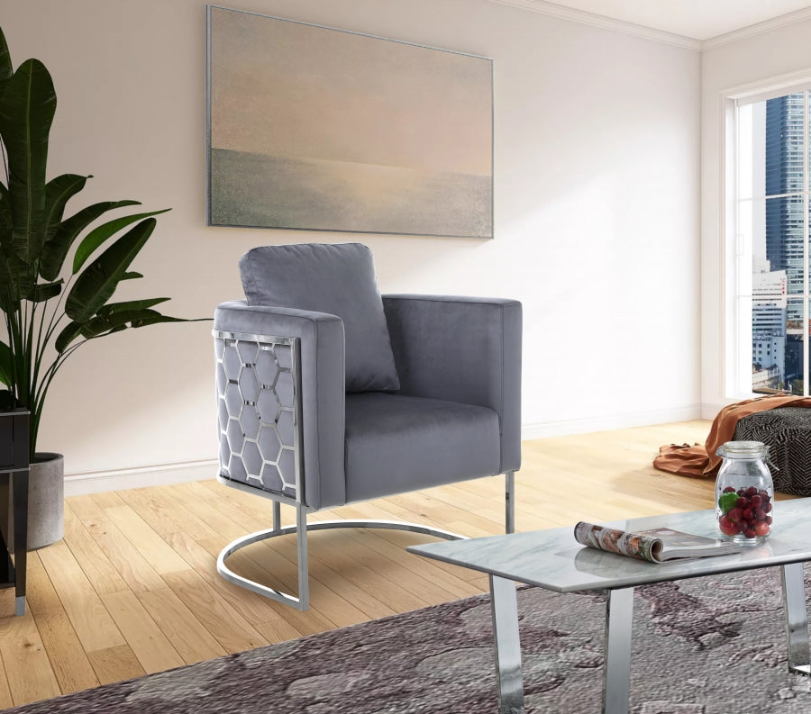 Chaise en velours Casa