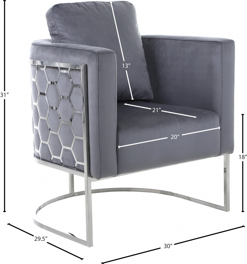 Chaise en velours Casa