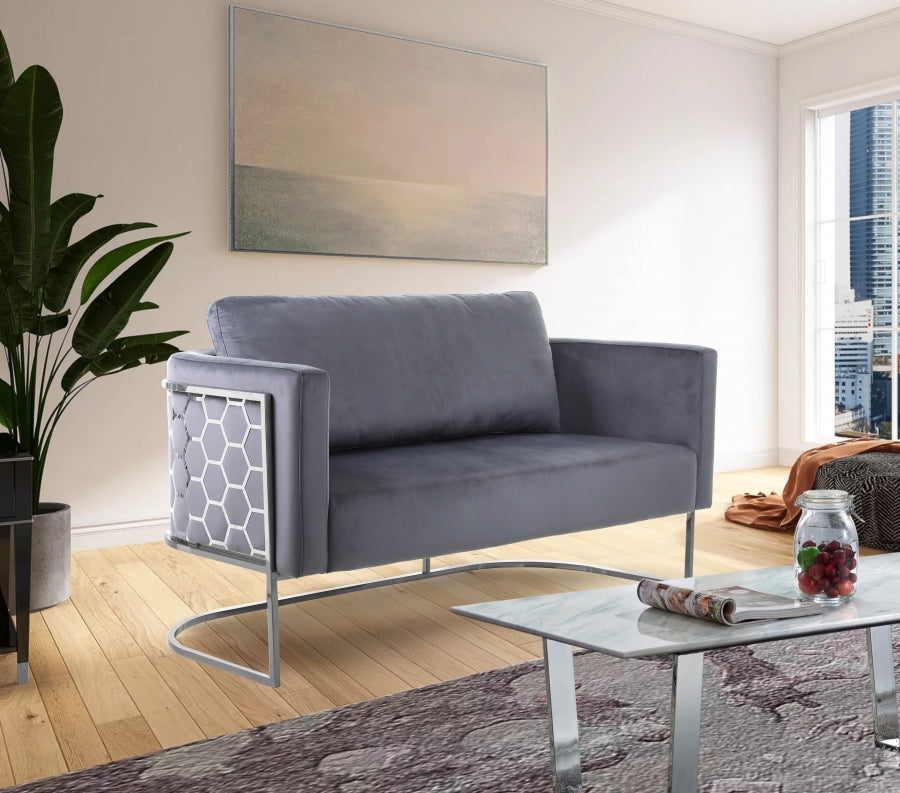 Causeuse en velours Casa