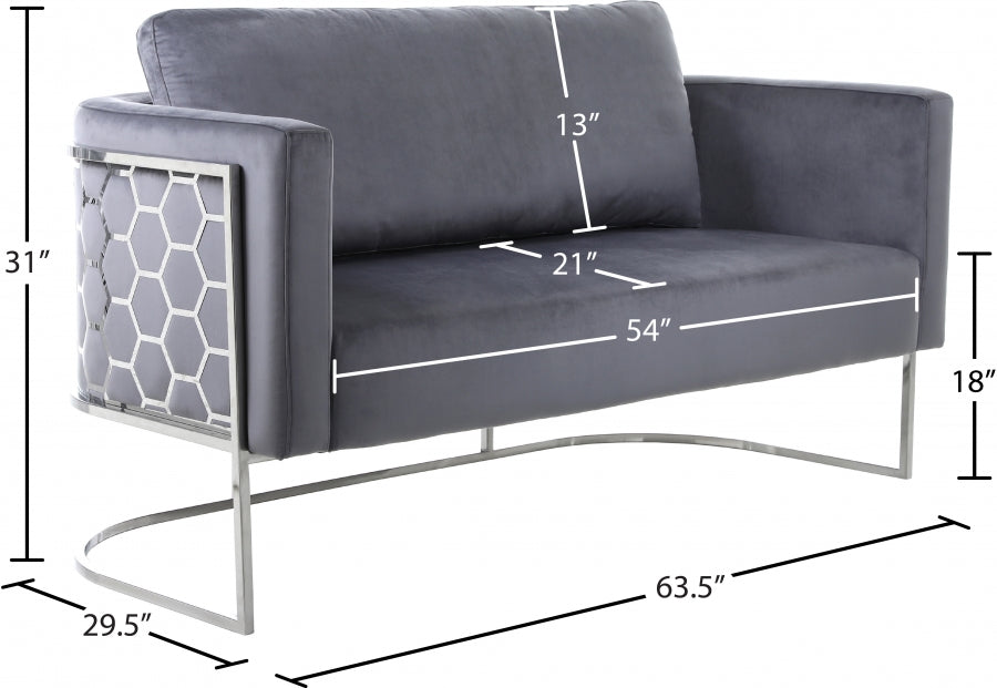Causeuse en velours Casa