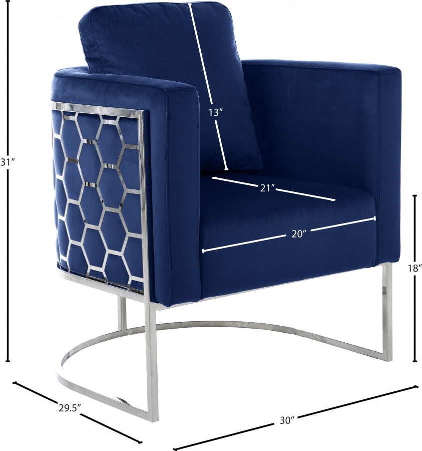 Chaise en velours Casa