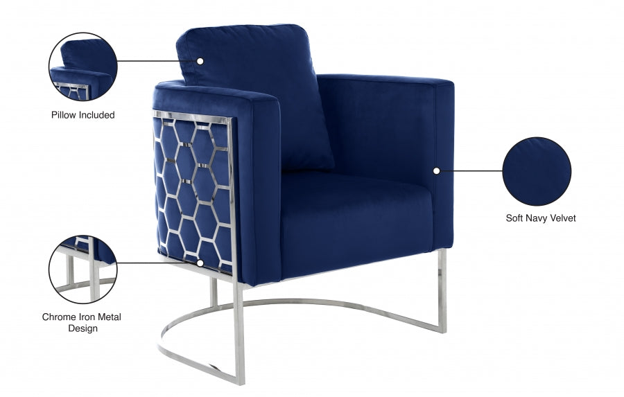 Chaise en velours Casa