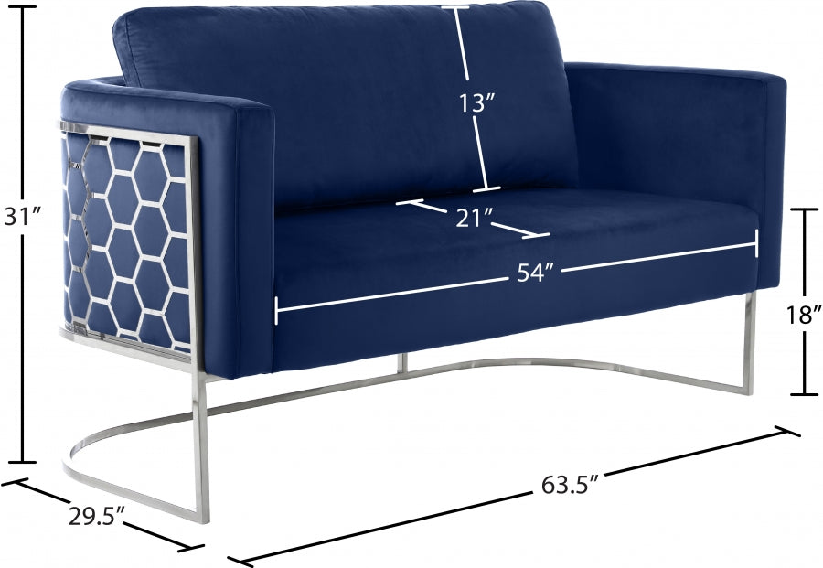 Causeuse en velours Casa
