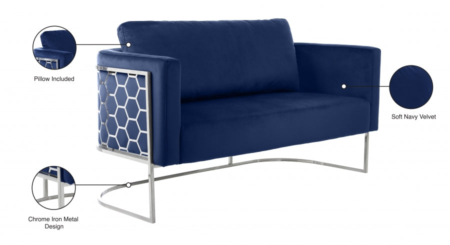 Causeuse en velours Casa