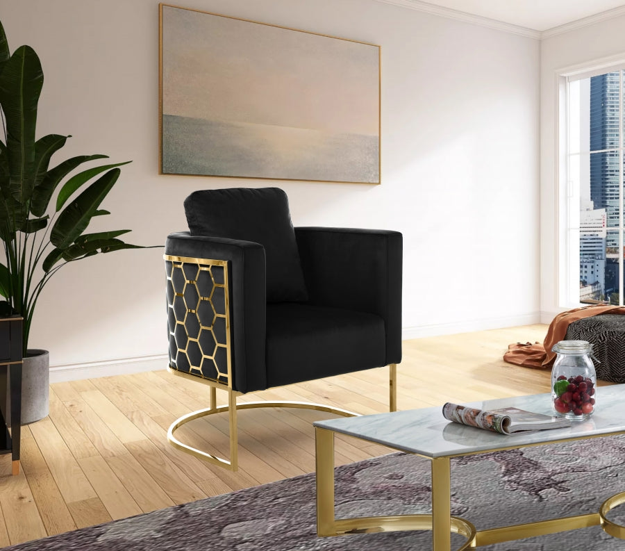 Chaise en velours Casa