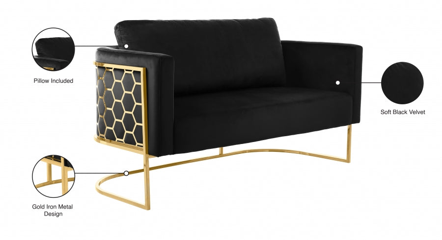Causeuse en velours Casa 