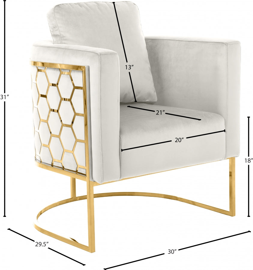 Chaise en velours Casa