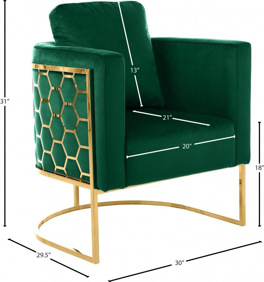 Chaise en velours Casa