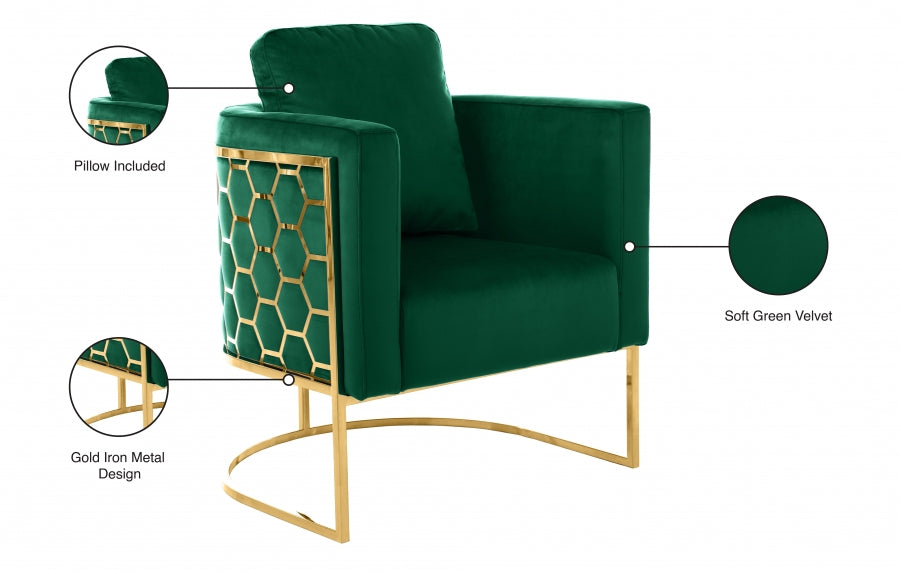 Chaise en velours Casa